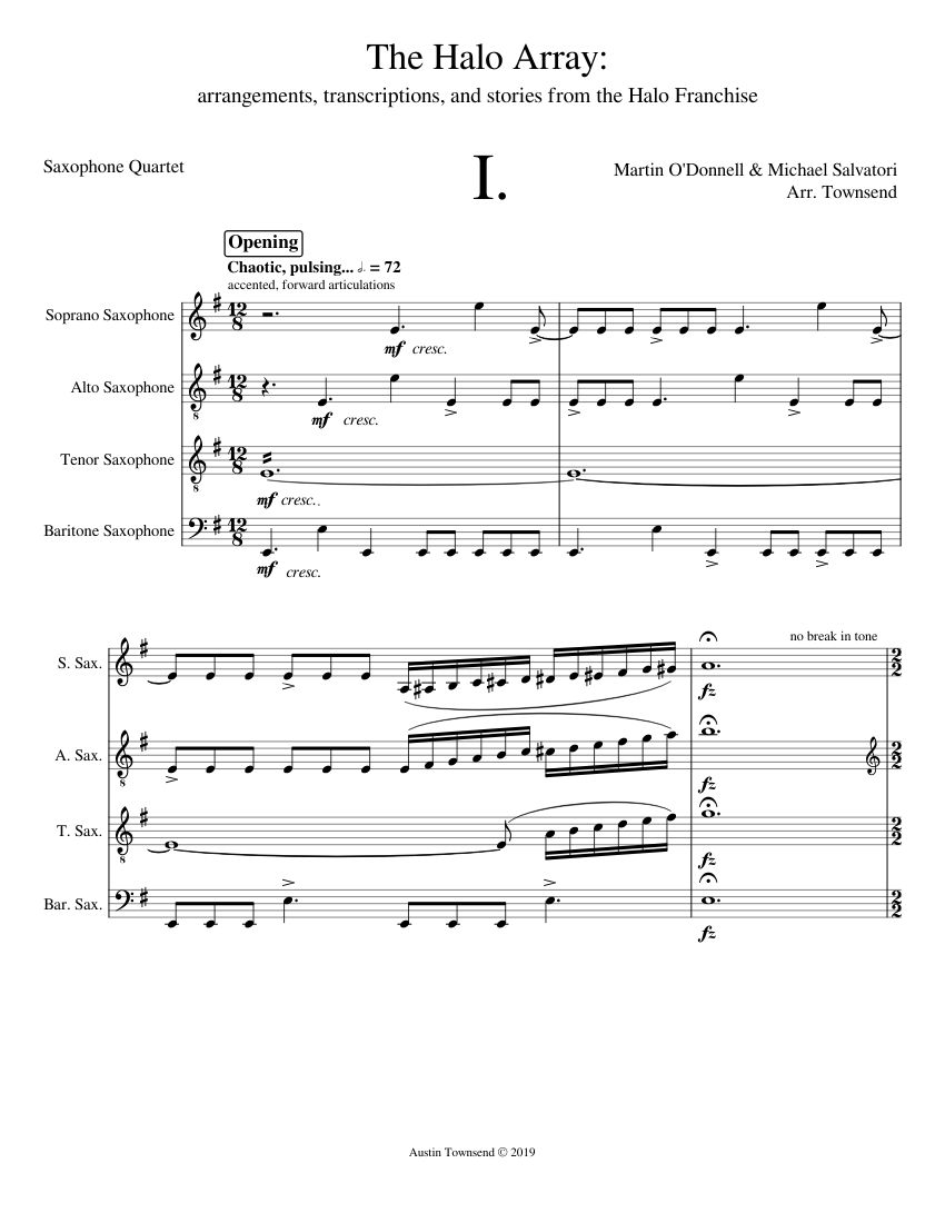 The Halo Array arrangements, transcriptions, and soundscapes for
