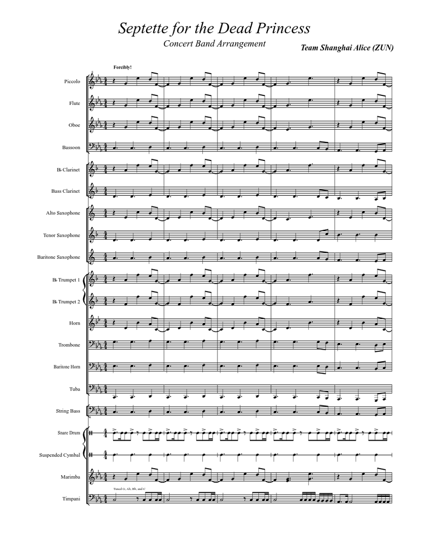 Septette For The Dead Princess Lyrics