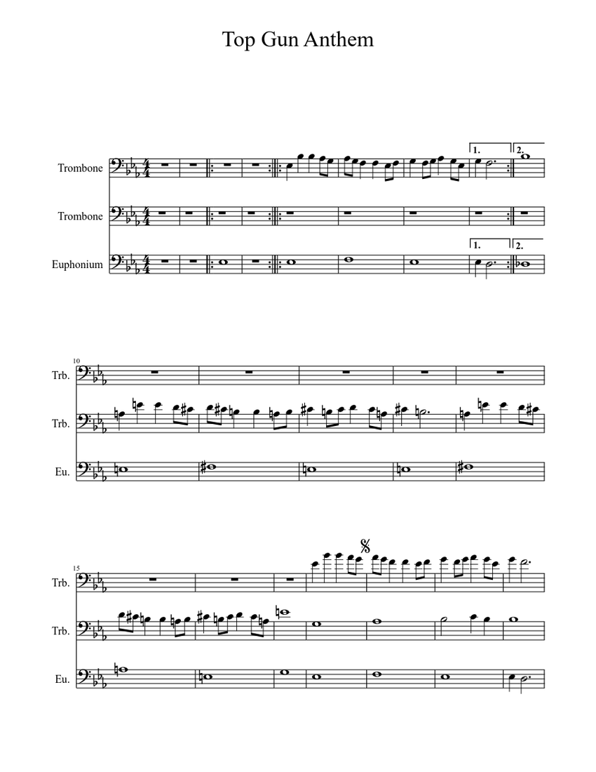 Top Gun Anthem sheet music download free in PDF or MIDI