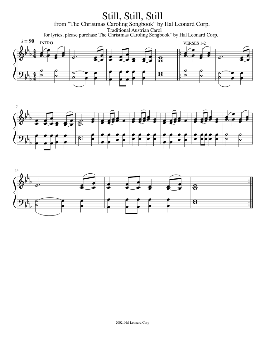 Still Still Still Sheet music for Piano (SATB) | Musescore.com