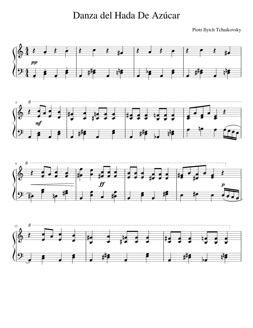 Danza Del Hada De Azucar Piano