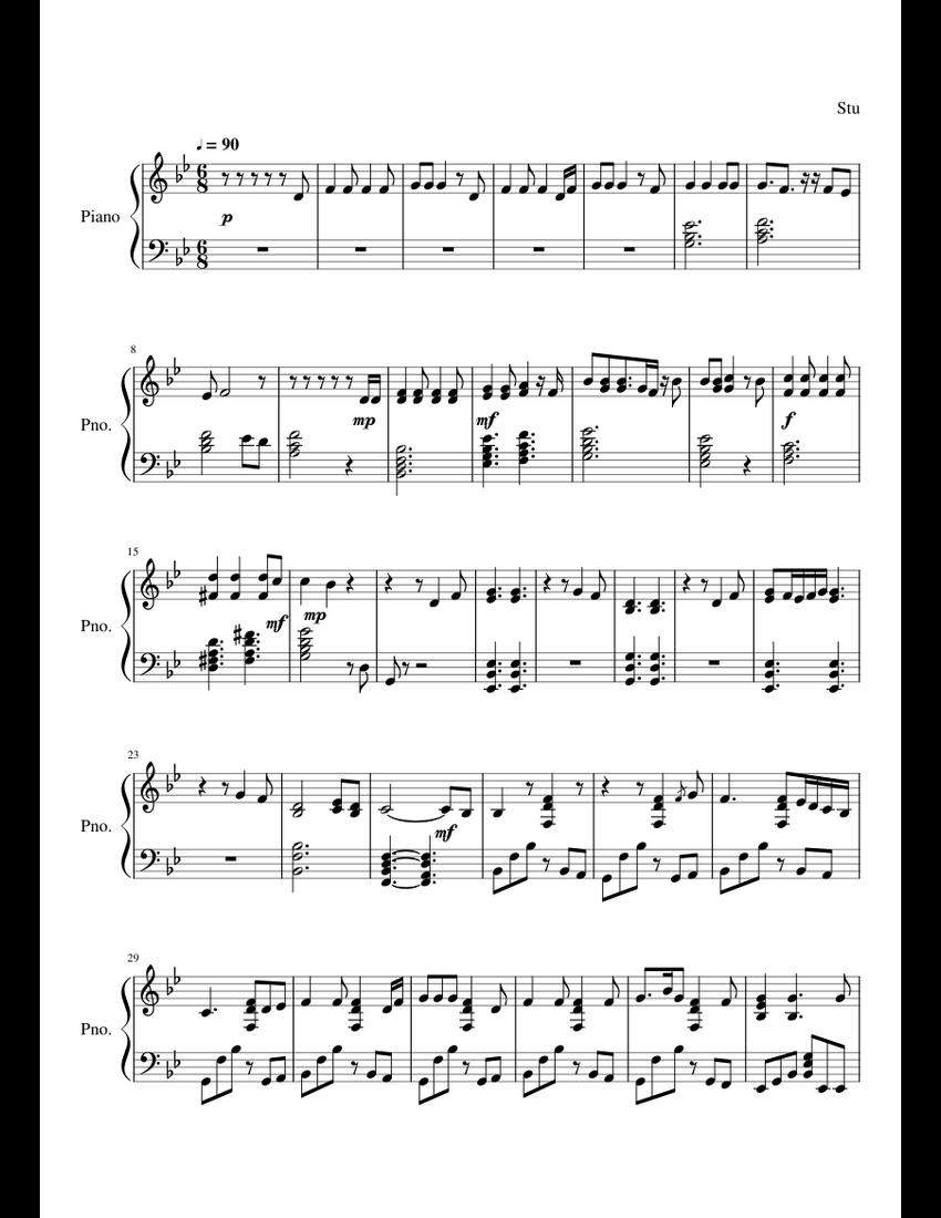 Hallelujah Pentatonix - Piano sheet music for Piano download free in