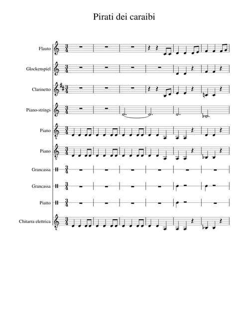Sheet Music For Piano Clarinet With 10 Instruments Musescore Com
