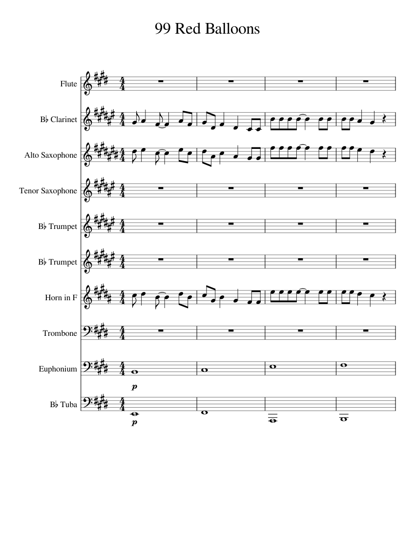 99 Red Balloons WIP Sheet Music For Flute Clarinet Alto Saxophone 99-red-balloons-wip-sheet-music-for-flute-clarinet-alto-saxophone