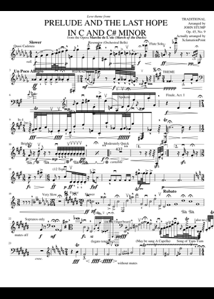 Стамп вальс смерти. Prelude and the last hope in c and c# Minor. Prelude and the last hope. Prelude and the last hope in c and c# Minor Ноты. Джон Стамп композитор.