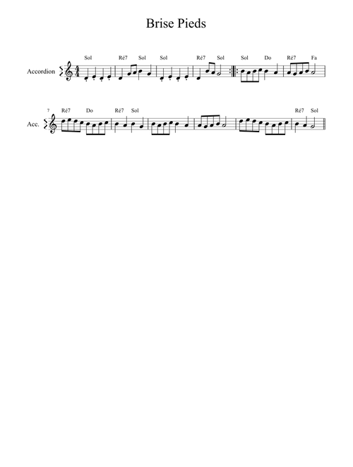 Le Brise Pieds Sheet Music For Accordion Solo Musescore Com Retrouvez chez leroy merlin notre sélection de , au prix le plus juste, sur un large choix de marques et de. musescore com