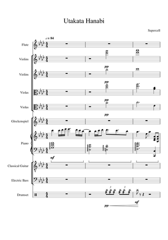 Supercell Sheet Music Free Download In Pdf Or Midi On Musescore Com