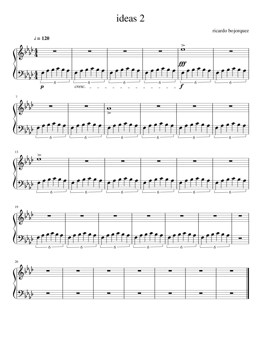 ideas 2 Sheet music for Piano (Solo) | Musescore.com
