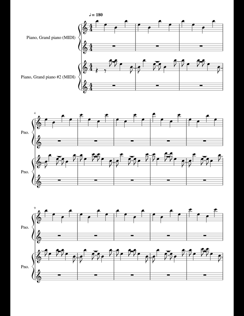 Damned (call of duty zombies theme) sheet music for Piano download free