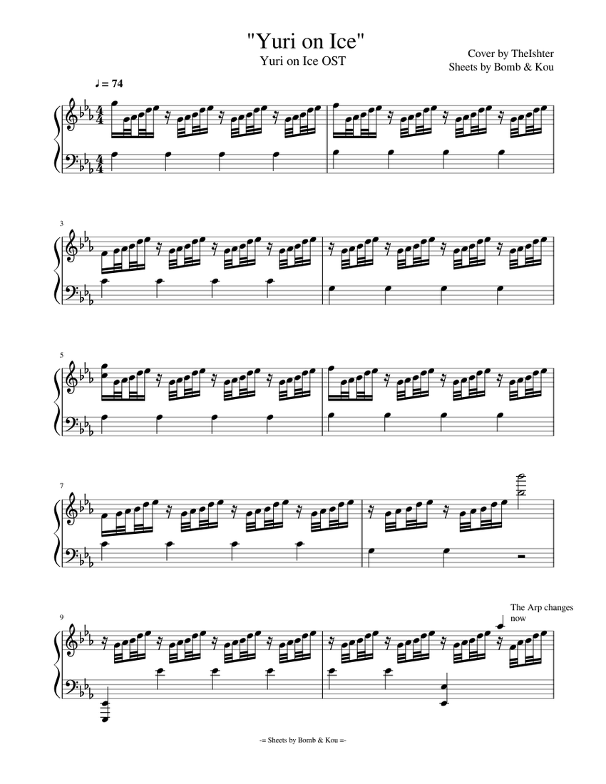Yuri On Ice Soundtrack Piano
