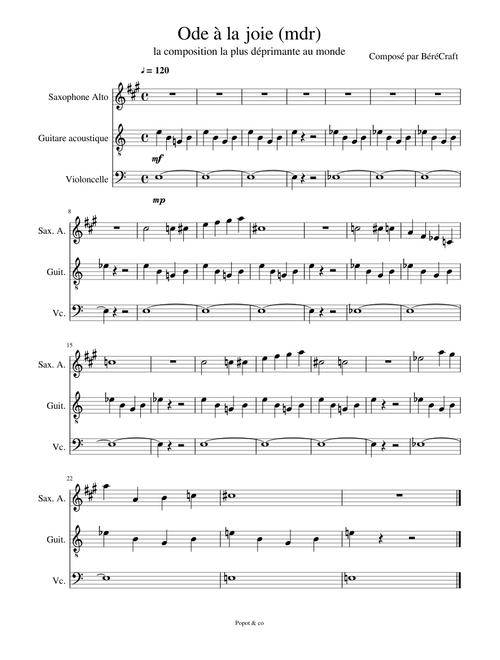 Sheet Music For Guitar With 3 Instruments Musescore Com