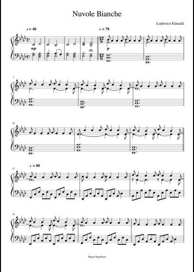 Ludovico Einaudi sheet music free download in PDF or MIDI on Musescore.com