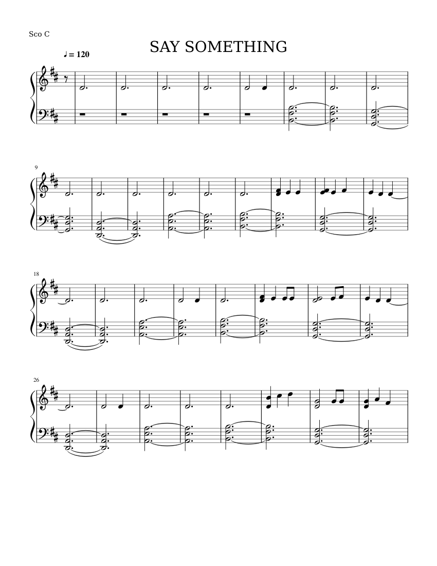 say-something-sheet-music-for-piano-download-free-in-pdf-or-midi