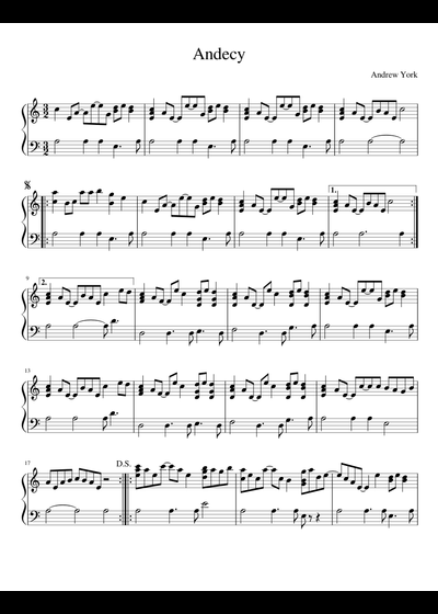 Andrew York sheet music free download in PDF or MIDI on MuseScore.com