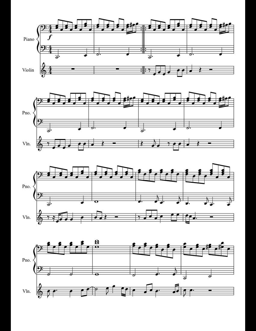 Imagine sheet music download free in PDF or MIDI