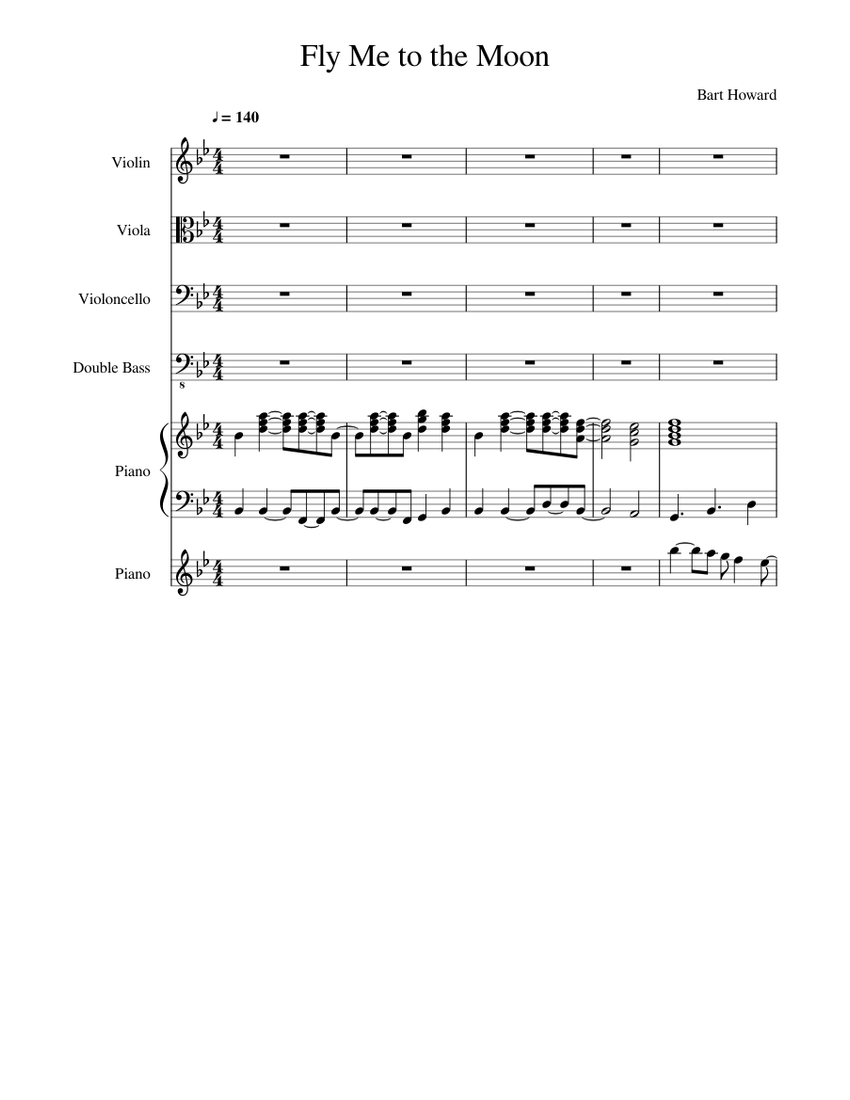Fly Me to the Moon Sheet