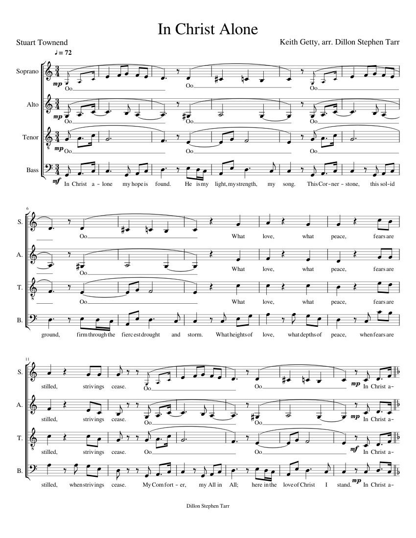 In Christ Alone - SATB sheet music for Strings download free in PDF or MIDI