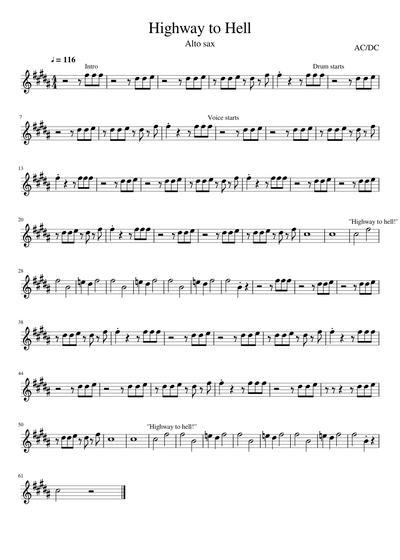 Acdc Sheet Music Free Download In Pdf Or Midi On Musescore Com