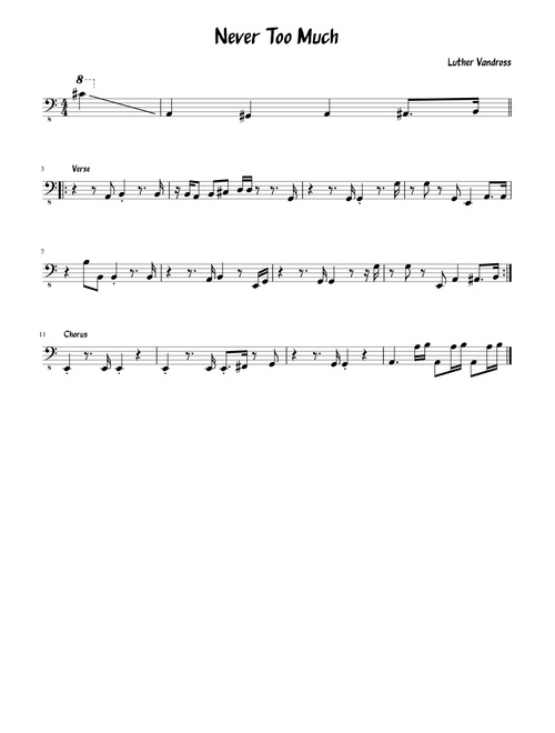 Sheet Music For Bass With 1 Instrument Musescore Com Never too mch released in: musescore com