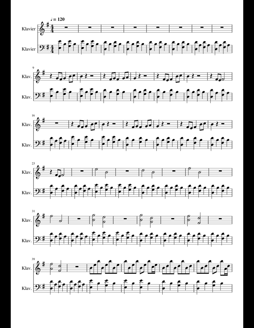 Comptine d'un autre été sheet music for Piano download free in PDF or MIDI
