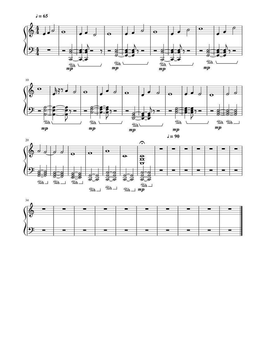 Me Sheet music for Piano (Solo) | Musescore.com