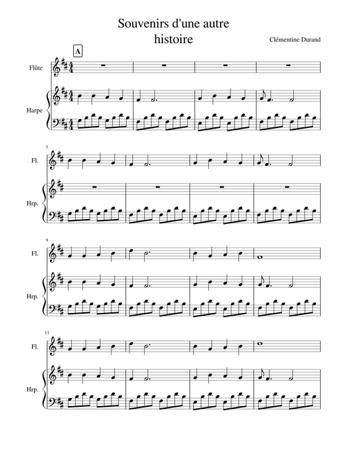 Sheet Music For Harp With 2 Instruments Musescore Com