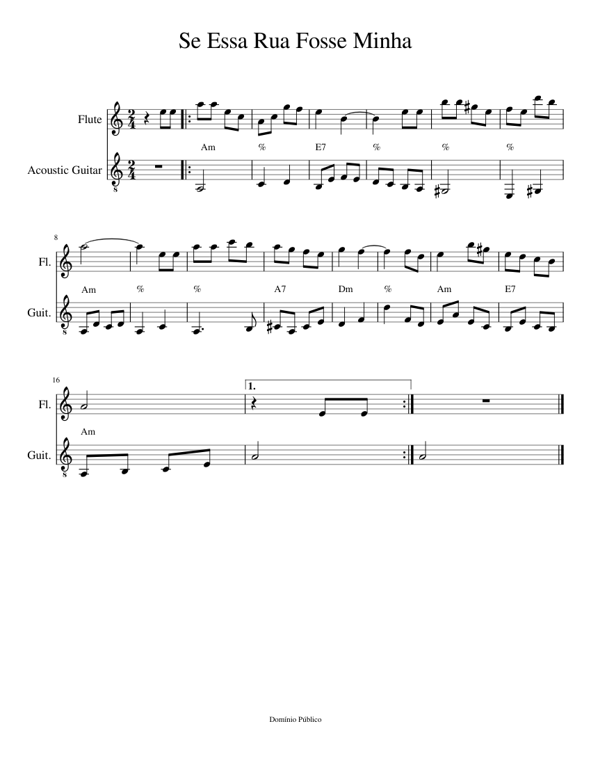 Se Essa Rua Fosse Minha Letra Original