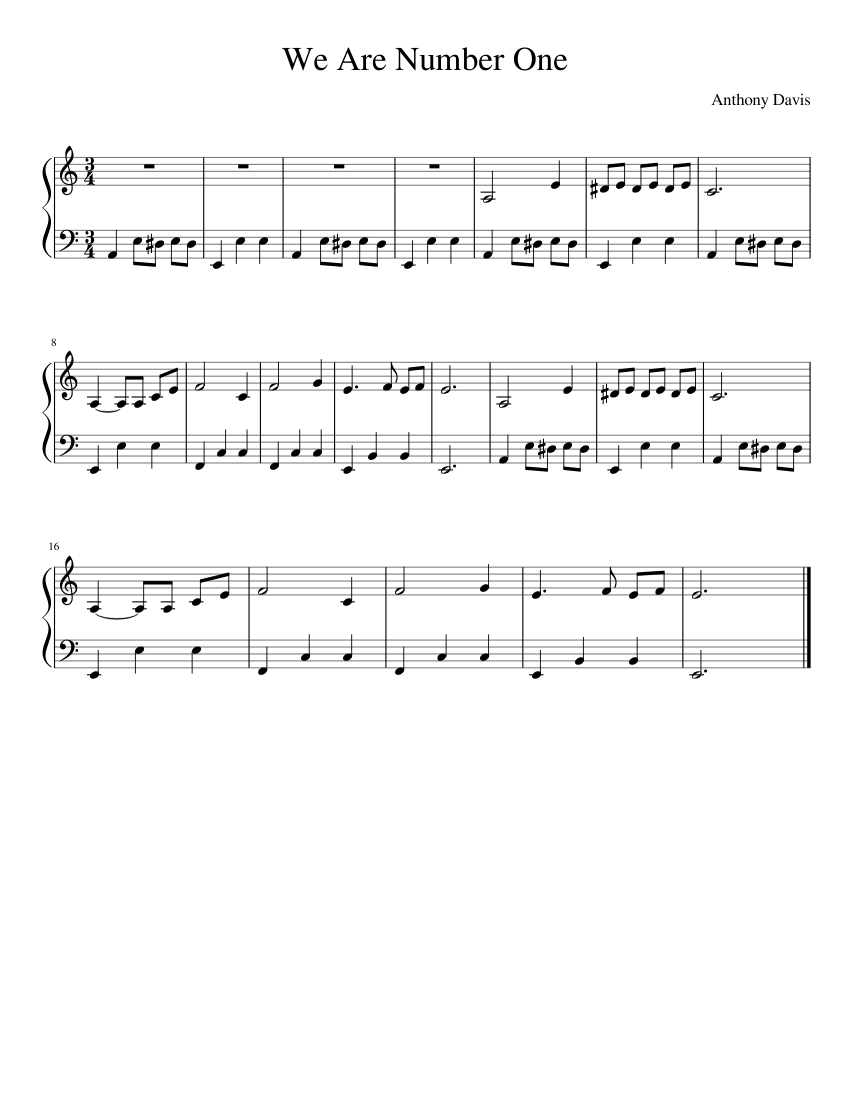 We Are Number One Waltz Sheet Music For Piano Download Free In PDF Or We are number one waltz sheet music for piano download free in pdf or
