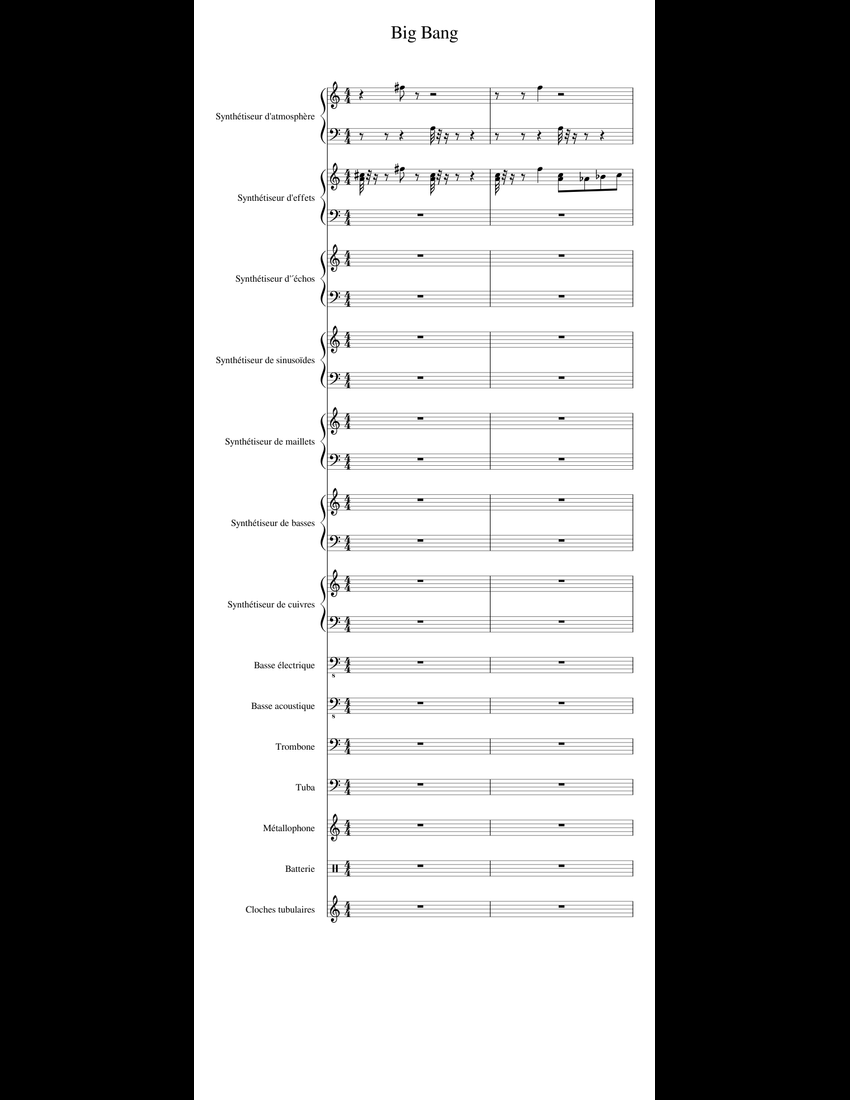 Big Bang Sheet Music For Synthesizer Other Woodwinds Bass Brass big-bang-sheet-music-for-synthesizer-other-woodwinds-bass-brass