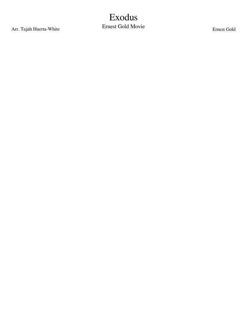 Exodus Piano Tutorial musescore com