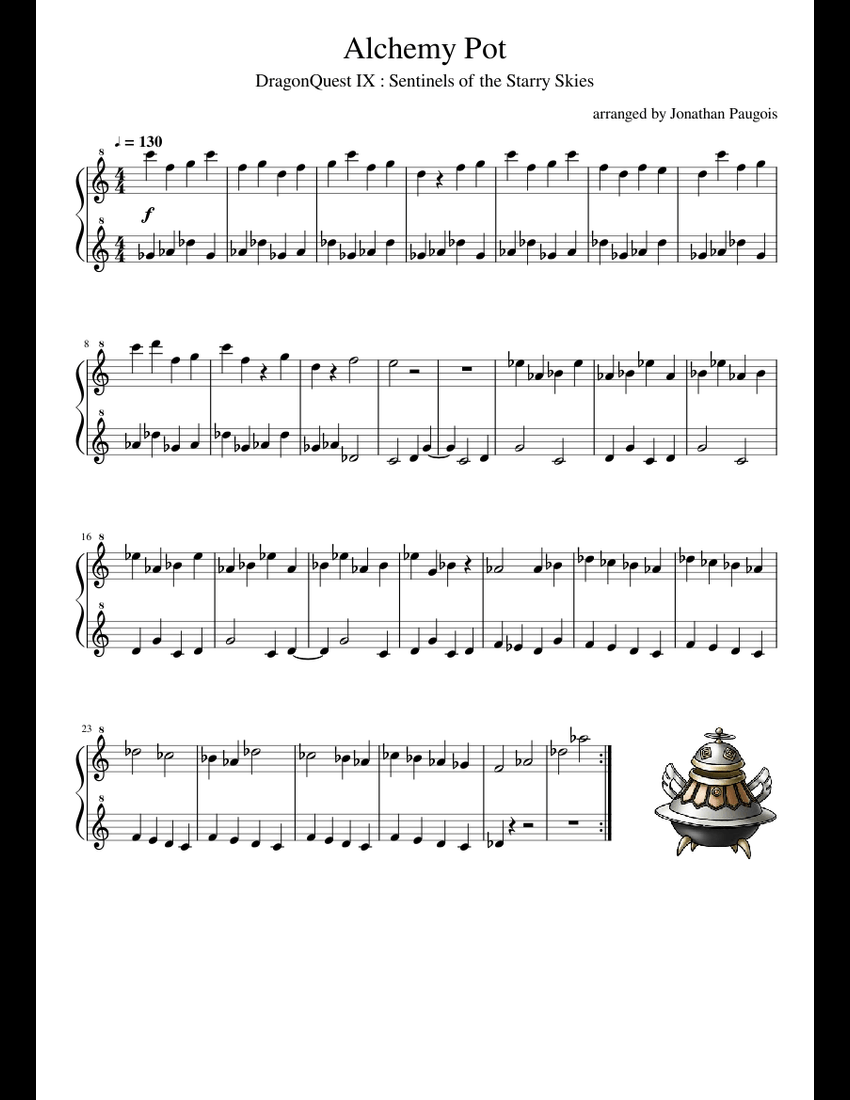 Alchemy Pot | Dragon Quest IX : Sentinels of the Starry Skies sheet
