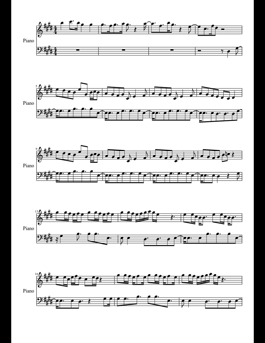 Five Nights At Freddy's Piano sheet music for Piano download free in