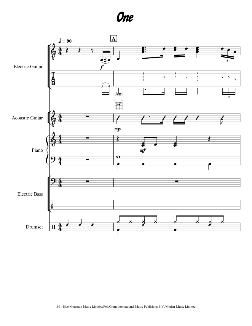 one-sheet-music-for-piano-guitar-bass-percussion-download-free-in-pdf-or-midi-musescore