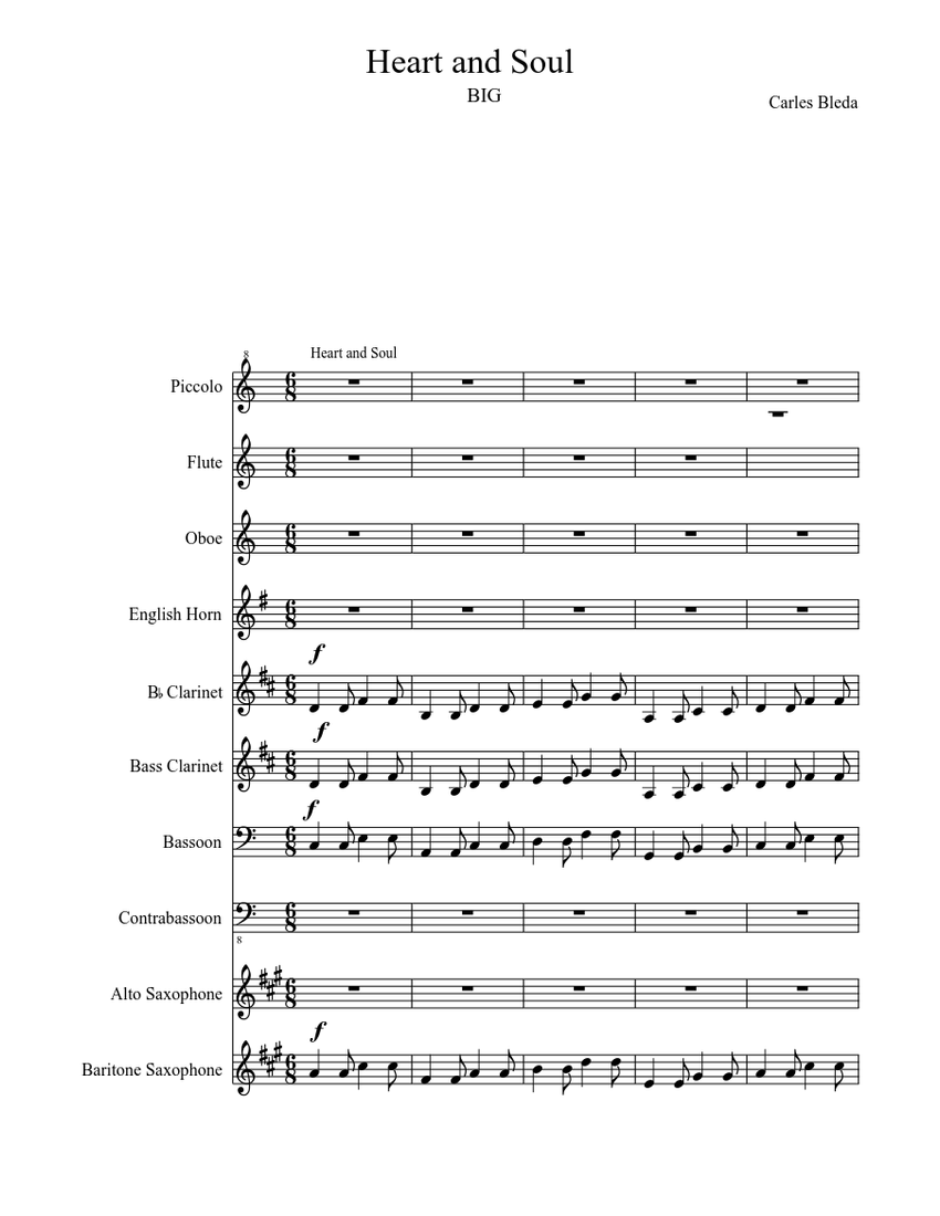 Heart and Soul Sheet music | Download free in PDF or MIDI | Musescore.com