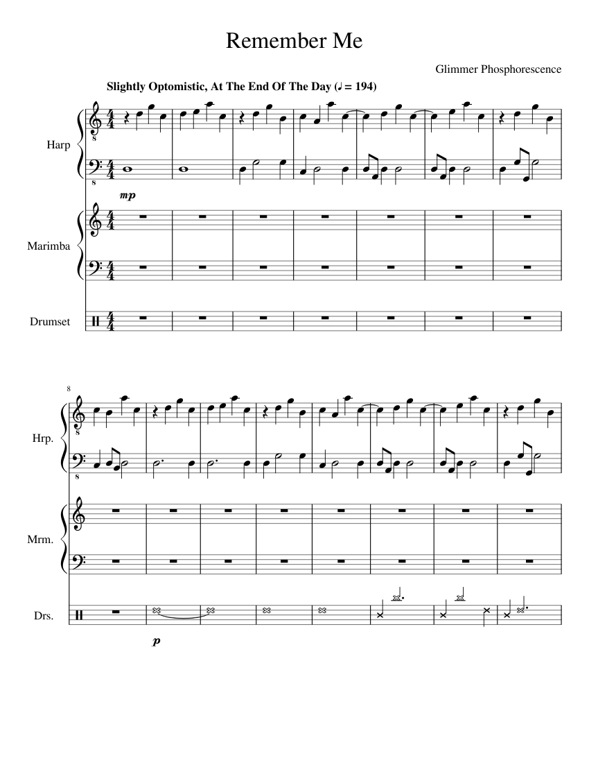 REMEMBER ME MARIMBA intelligence overview