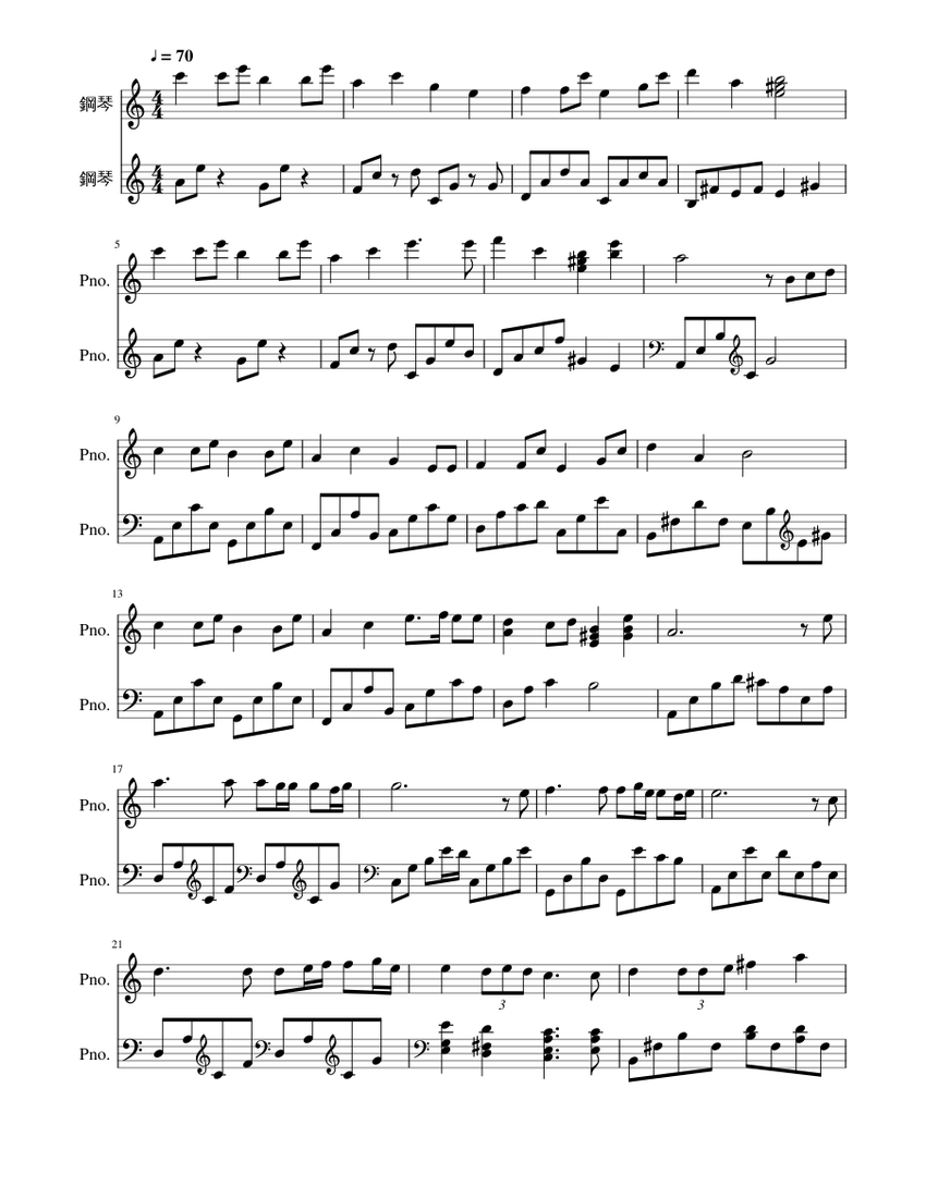 Ever17 Karma Piano Sheet Music For Piano Download Free In Pdf Or