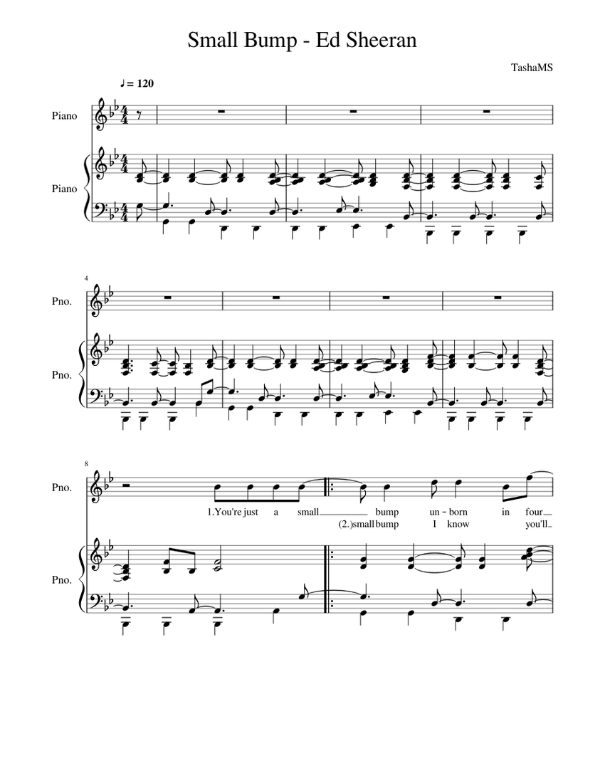 Small Bump Ed Sheeran Tab