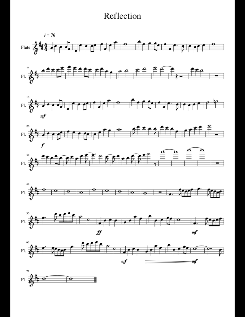 Sheet Music For Flute / Into the Unknown (from Disney's Frozen 2) (arr