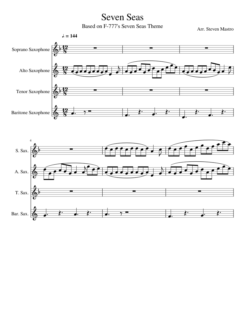 The Seven Seas Sheet music Download free in PDF or MIDI