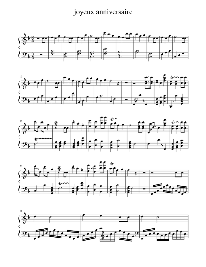  joyeux  anniversaire  piano  tutorial