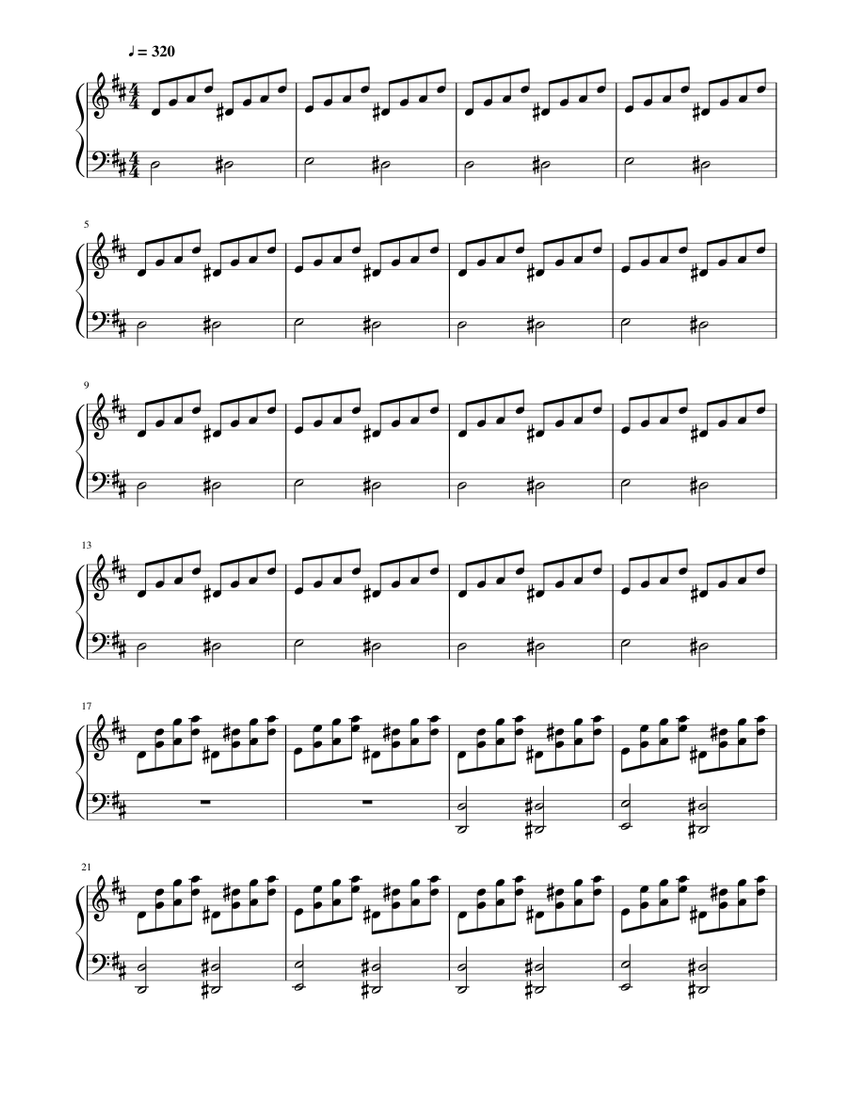 Galaxy Collapse Possible Sheet Music For Piano Download Free