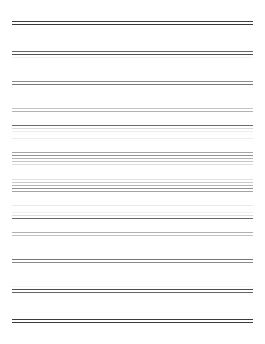 Blank Staff Paper sheet music for Piano download free in PDF or MIDI