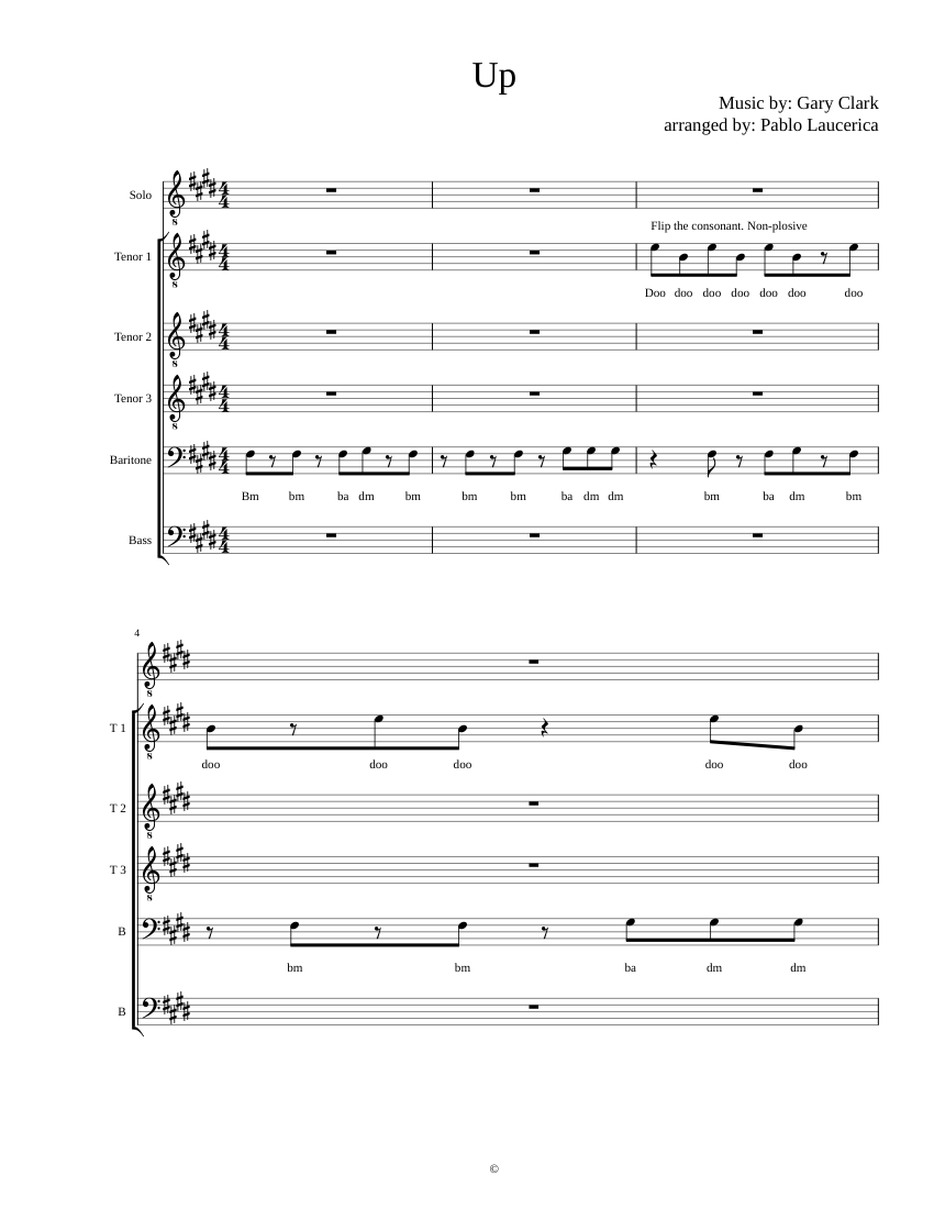 Up Sheet music for Piano | Download free in PDF or MIDI | Musescore.com
