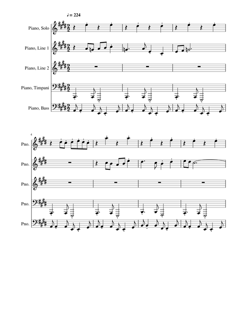 Wrong Enemy Sheet music for Piano (Mixed Quintet) | Musescore.com