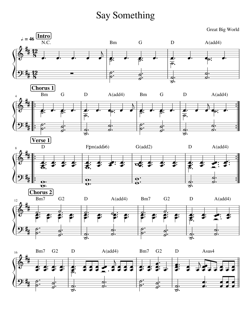 say-something-sheet-music-for-piano-solo-musescore