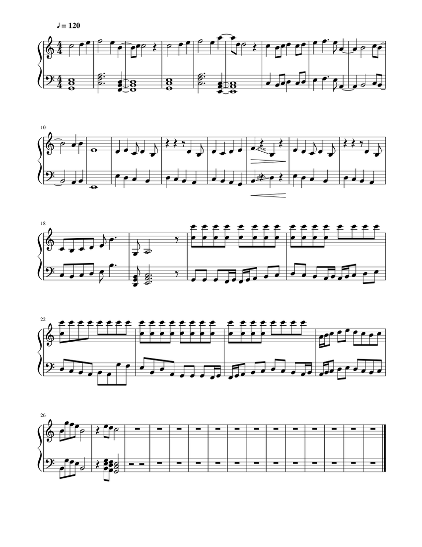 An idea Sheet music for Piano | Download free in PDF or MIDI