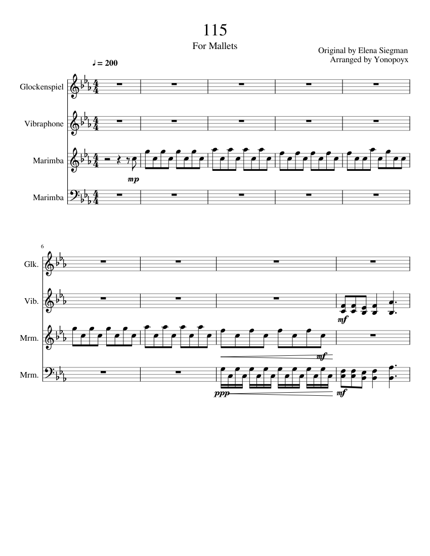 COD Black Ops: 115 Sheet music for Percussion | Download free in PDF or