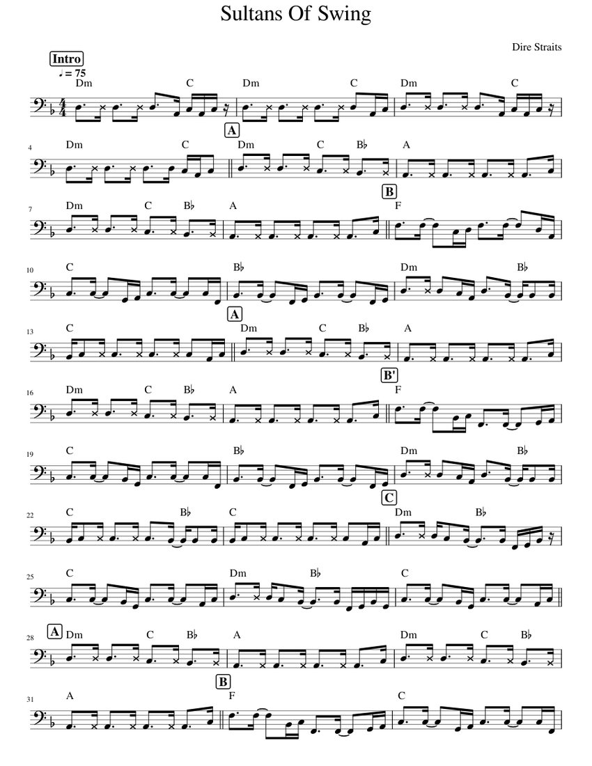 Sultans Of Swing Sheet Music For Piano Solo Musescore sultans-of-swing-sheet-music-for-piano-solo-musescore