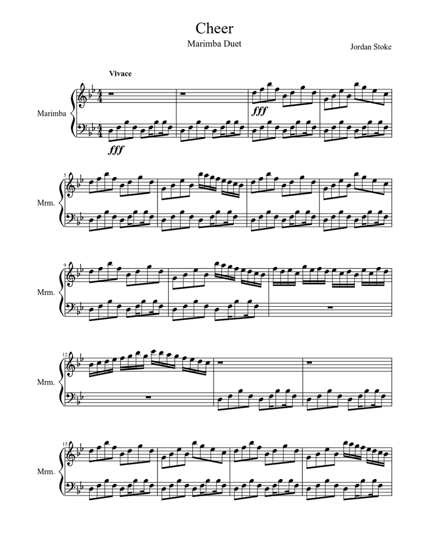 Cheer Sheet music | Download free in PDF or MIDI | Musescore.com