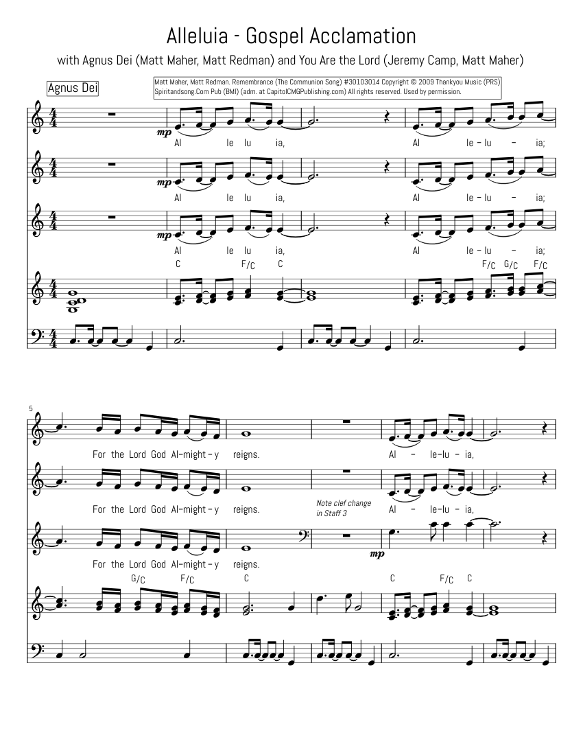 gospel-acclamation-sheet-music-for-vocals-solo-musescore